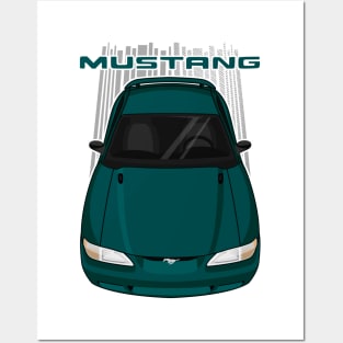 Mustang GT 1994 to 1998 SN95 - Green Posters and Art